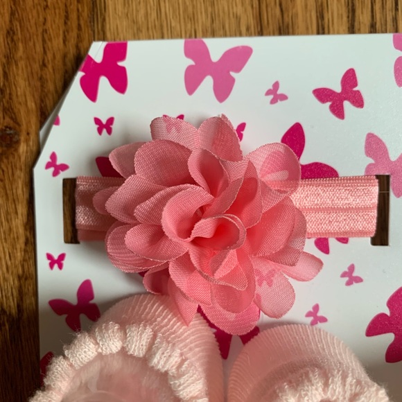 NWOT Ava & Olivia Bow Headbands and Sock Set - Picture 7 of 9
